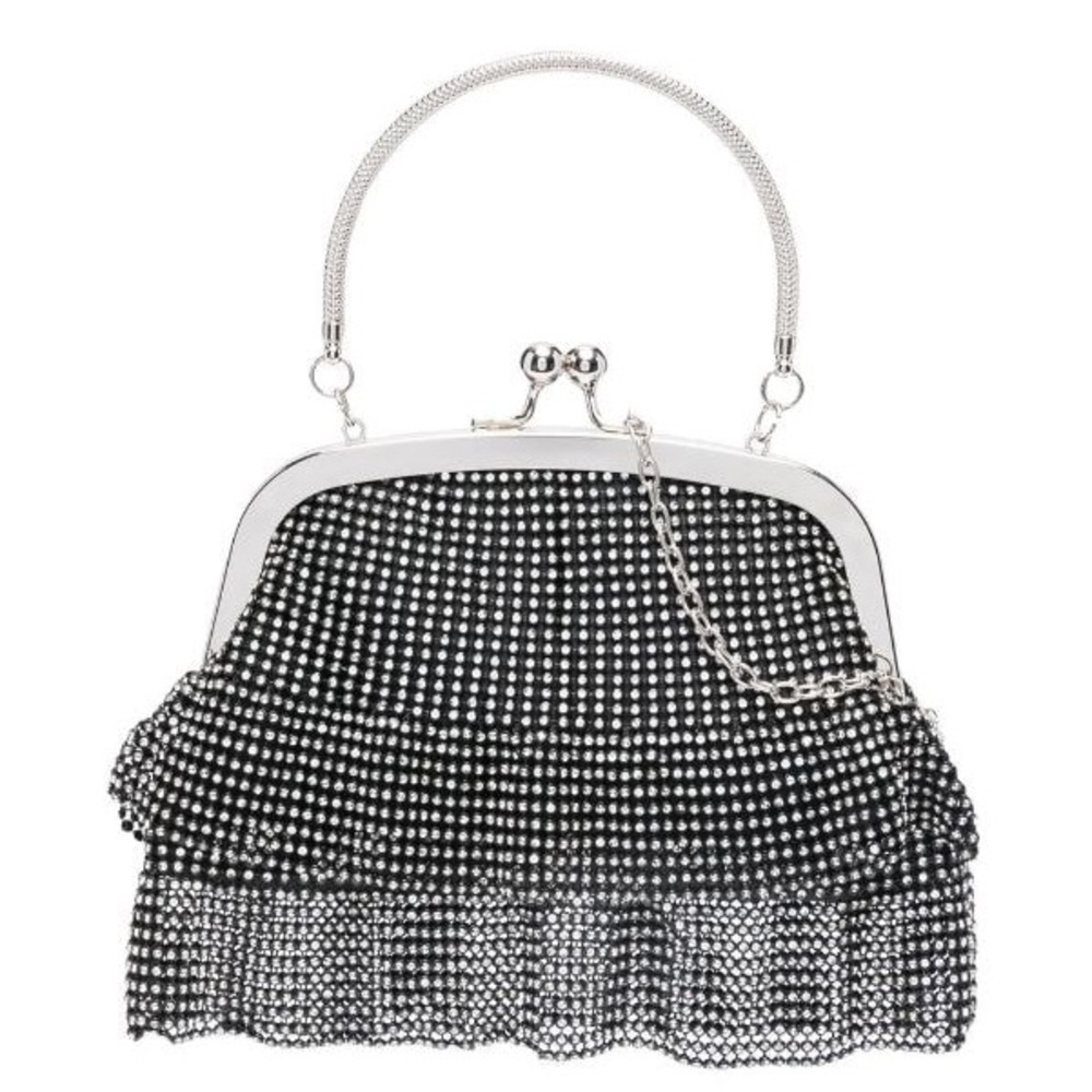 New Women’s Remi/Reid Crystal Embellished Mesh Shoulder Bag From Anthropologie!